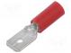 Faston  plochý  6,3mm  0,8mm  kolík  0,5÷1,5mm2  krimpovací