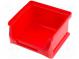 Zásobník  CUVETTE  plast  červená  102x100x60mm  ProfiPlus Box 1