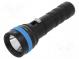 Svítilna  potápěčská LED  L  152mm  10/1600lm  Ø  29÷45mm  IPX8