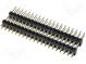 Pin header  pin strips  male  PIN  40  double deck  straight  THT