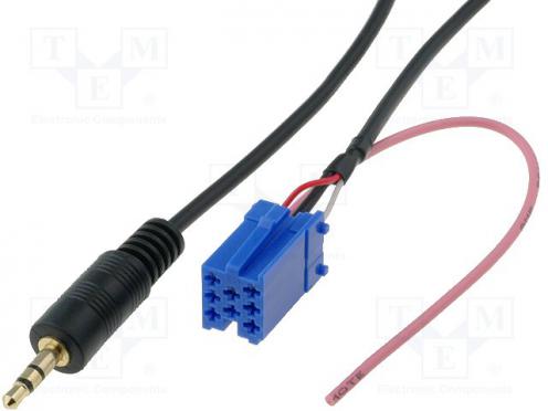 AUX IN Adapter for Becker / Blaupunkt / VDO 1.2m 3.5mm Nero cavo audio AUX IN Adapter for Becker / Blaupunkt / VDO 1.2m 3.5mm Nero cavo audio